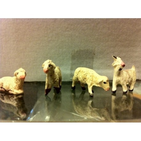 Pecore e capre KIT 4PZ. per statue da cm3 a cm6
