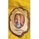 Capezzale San Pio pietra lavica cm 25x23 art. Z38