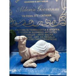 CAMMELLO TERRACOTTA IN GINOCCHIO per statue da cm12 a cm15