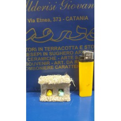 NIDO CASETTA RETTANGOLARE CON UCCELLINI