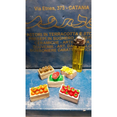SET 5 PZ CASSETTE CON FRUTTA