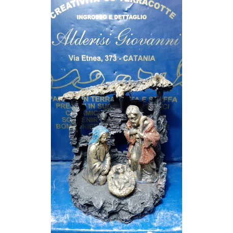 PRESEPE IN MINIATURA  CON GROTTA