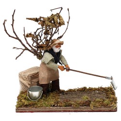 agricoltore con albero in movimento