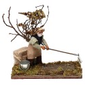 agricoltore con albero in movimento