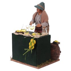 venditrice di limoni in movimento
