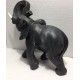 elefante con brillantini neri
