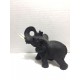 elefante piccolo con brillantini neri