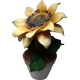 vaso con girasole