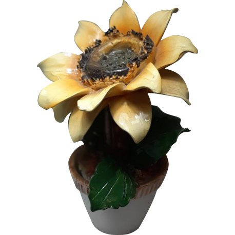 vaso con girasole