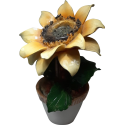 vaso con girasole