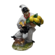 pulcinella con ceste di uva e limoni
