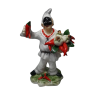 pulcinella con cesti di peperoncini e aglio