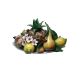 cesto con frutta mista