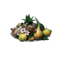cesto con frutta mista