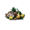 cesto con frutta mista