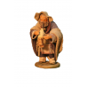 Zampognaro terracotta e stoffa