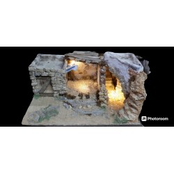 PRESEPE PALESTINA CON CAPANNA E ARCO