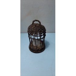 GABBIA VIMINI CON GALLINA CM 6