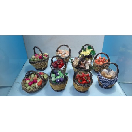 SET DA 10 CESTE ASSORTITE CM 5X4  PREZZO PROMO