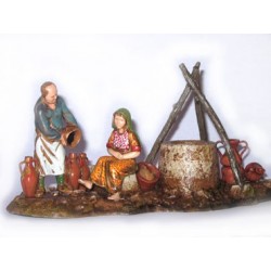 Famiglia al pozzo